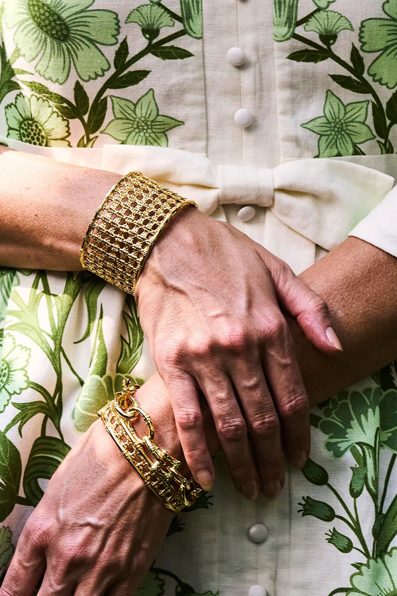 Gold Veranda Caning Cuff