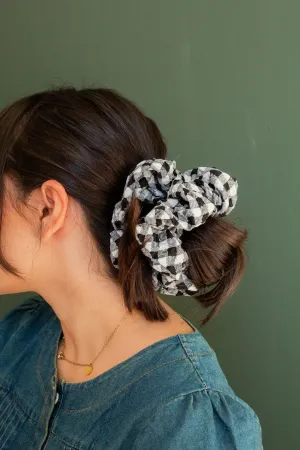 Gothic Gingham Jumbo Scrunchie Andi