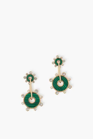 Green Etna Luxe Drop Earrings