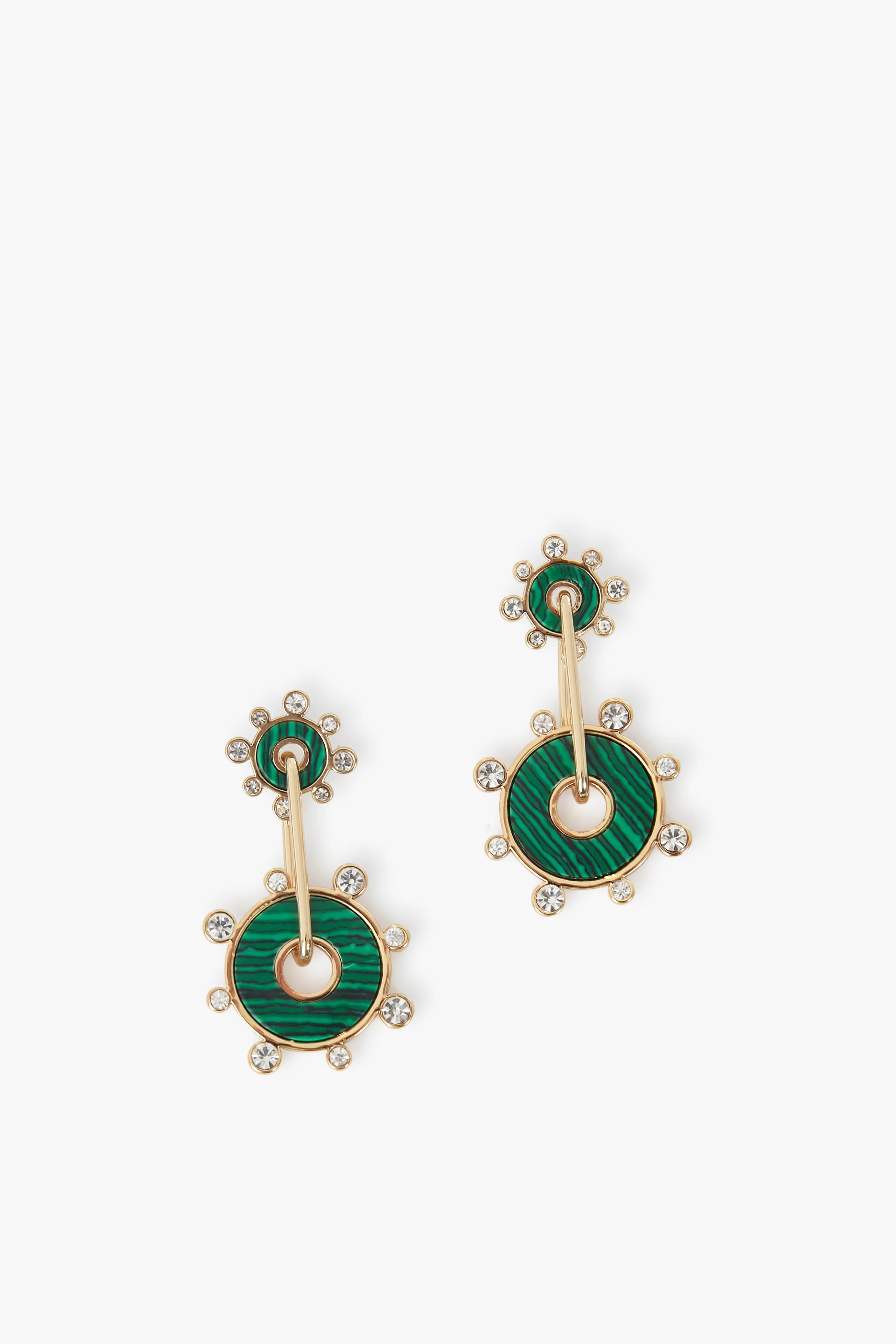 Green Etna Luxe Drop Earrings