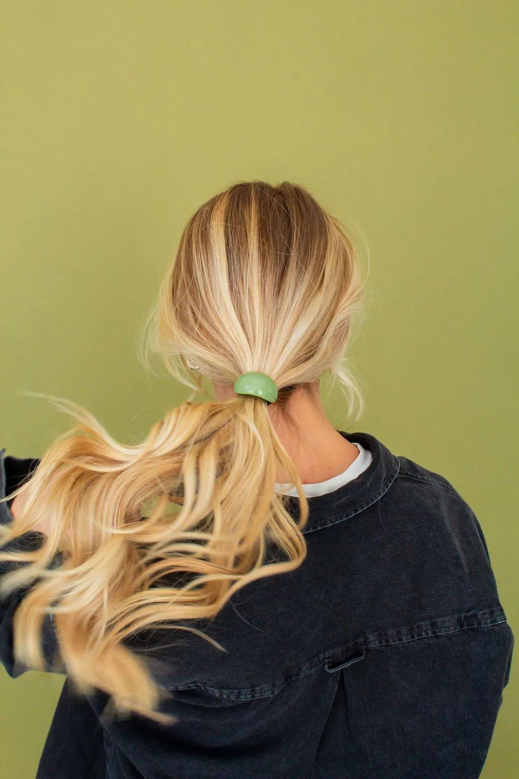 Green Ponytail Cuff Andi