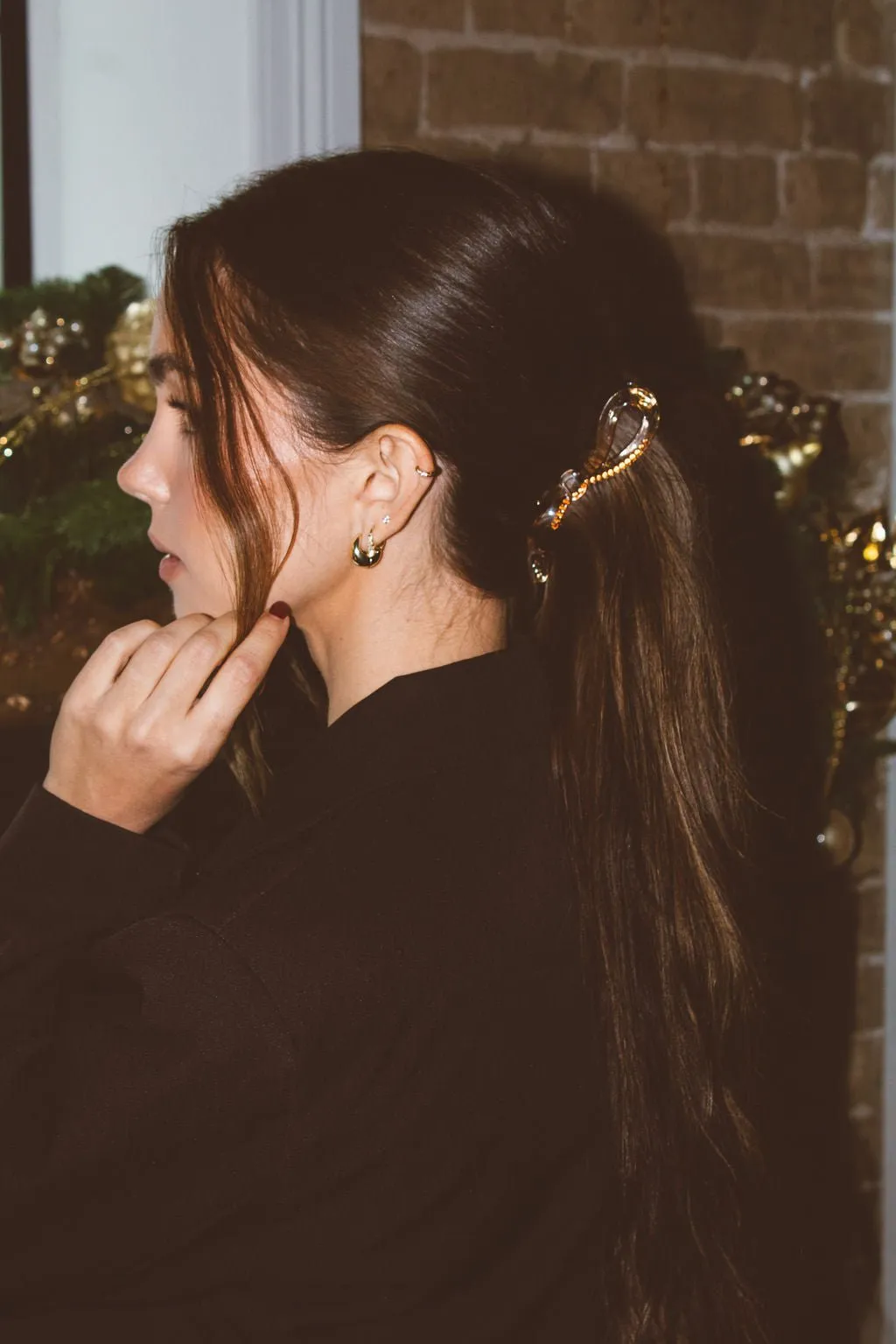 Half Bow Banana Claw Clip Andi