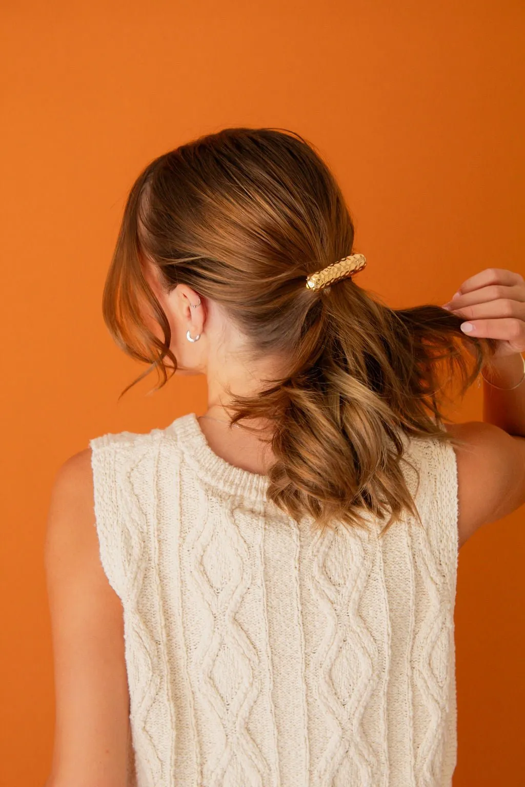 Hammered Barrette Andi