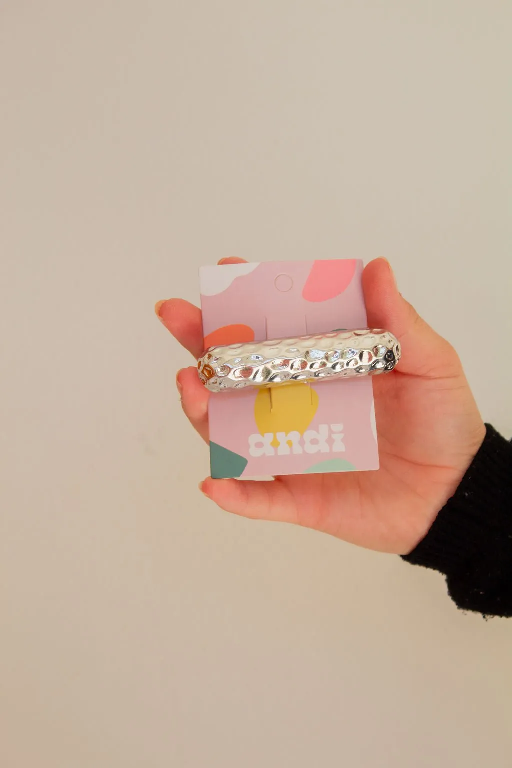 Hammered Barrette Andi