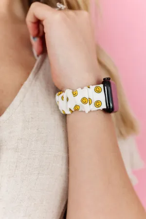 Happy Daze Scrunchie Band Compatible with Apple Watch Andi