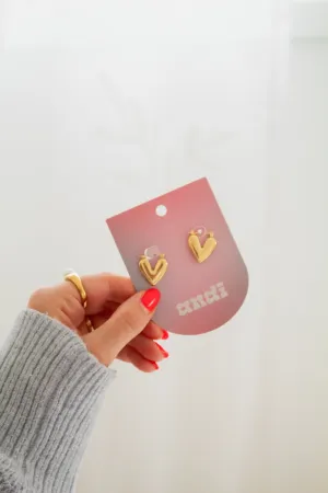 Heart Hoop Earrings Andi