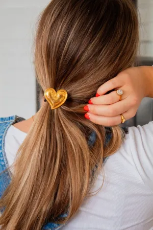 Heart of Gold Ponytail Pendant Andi