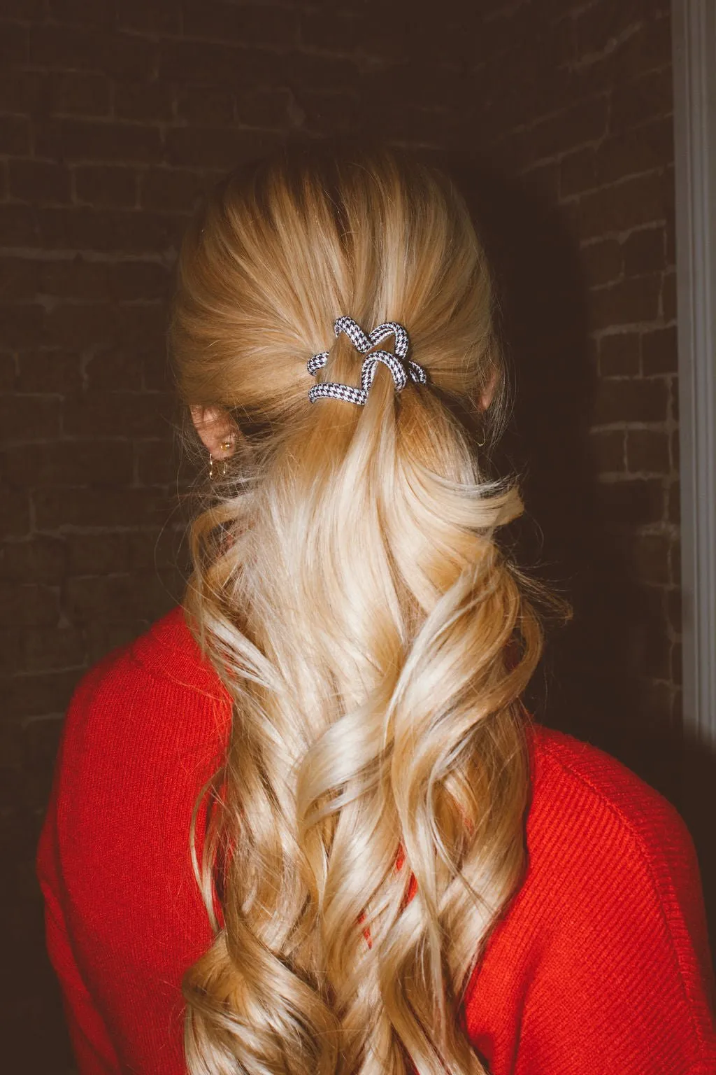 Houndstooth Cord Scrunchies Andi