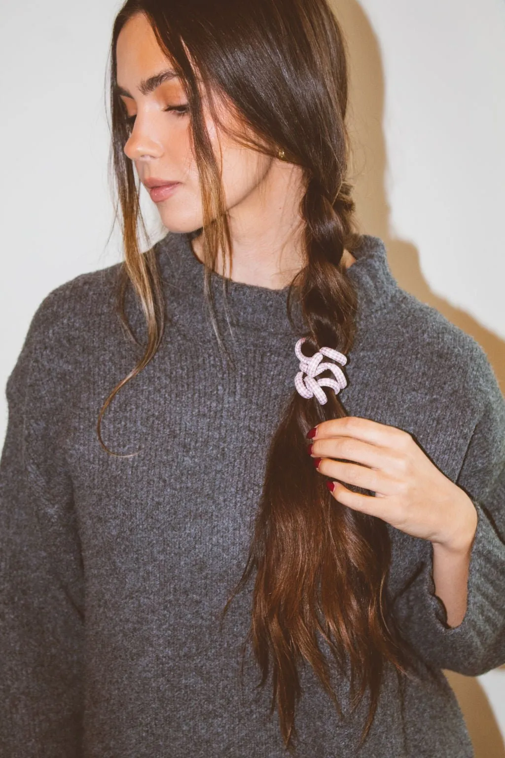 Houndstooth Cord Scrunchies Andi