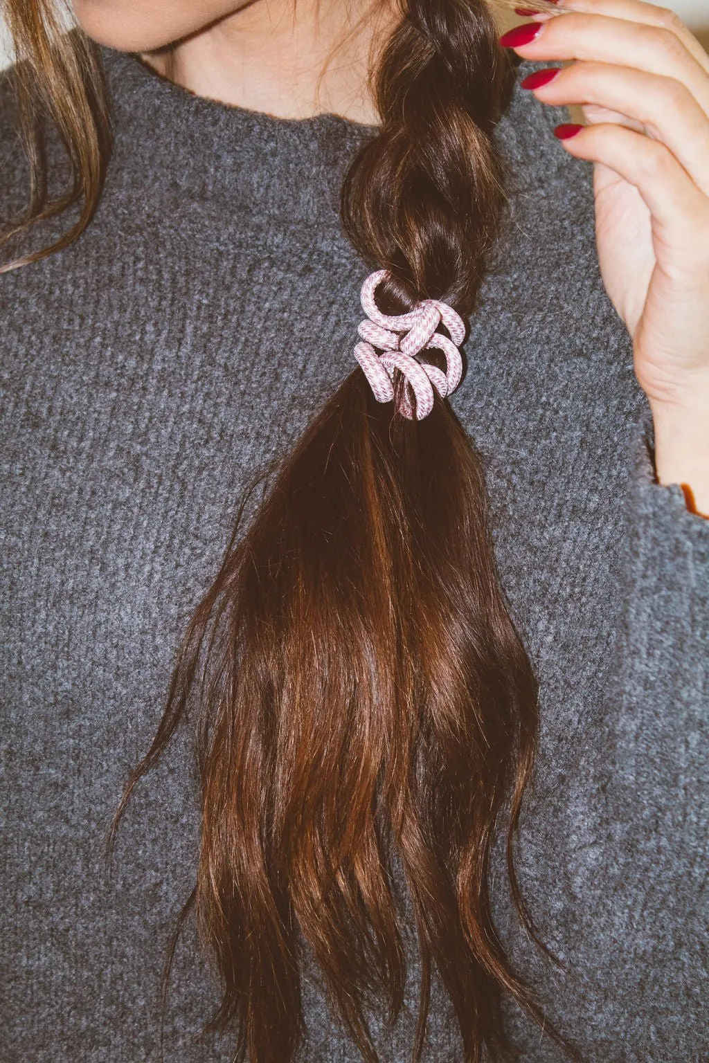 Houndstooth Cord Scrunchies Andi