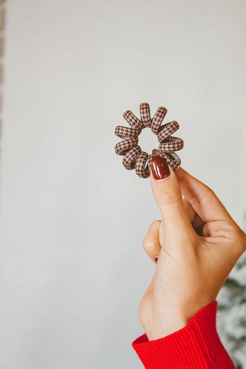 Houndstooth Cord Scrunchies Andi