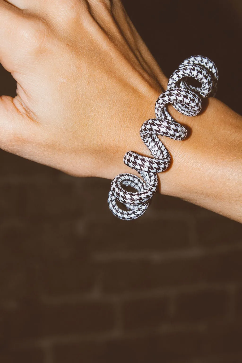 Houndstooth Cord Scrunchies Andi
