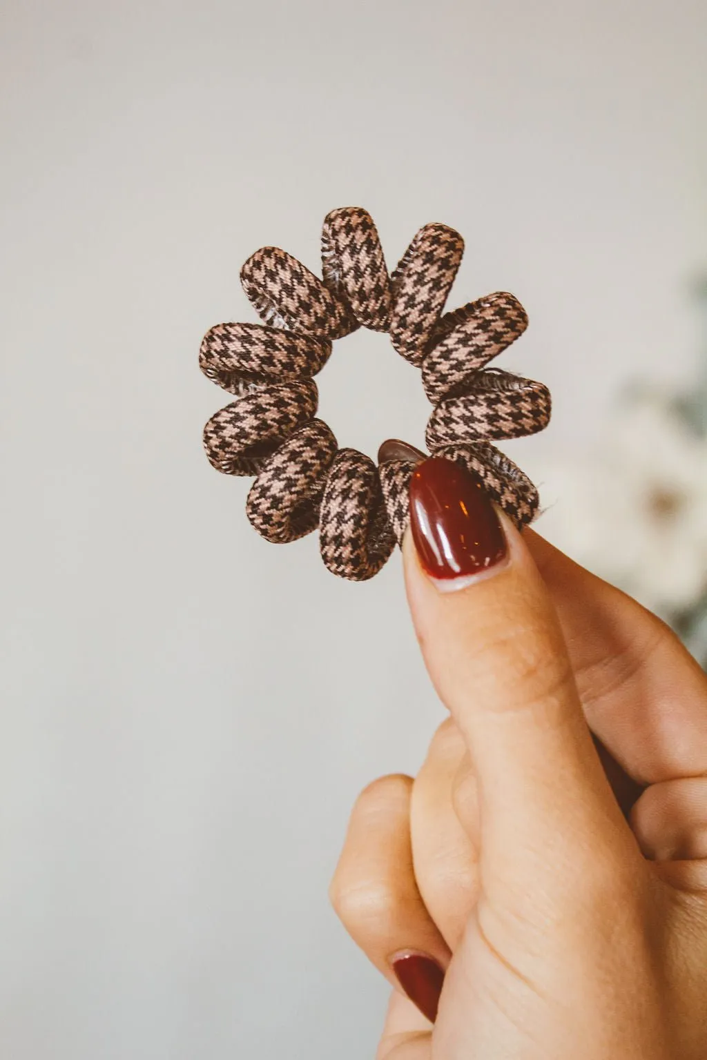 Houndstooth Cord Scrunchies Andi