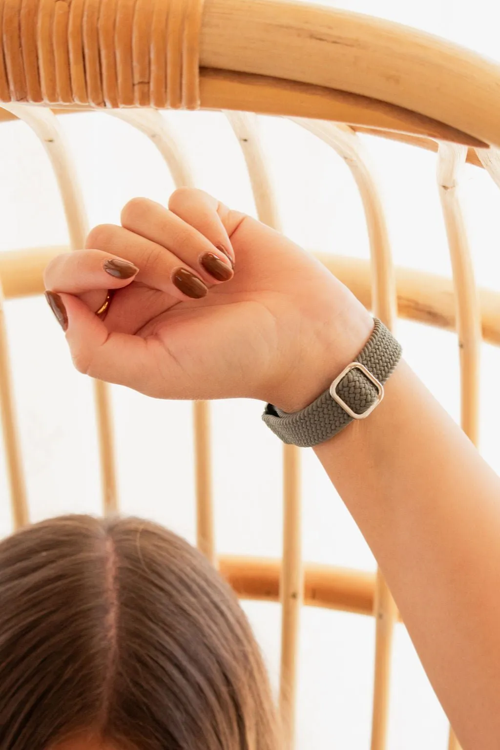 Hunter Thin Weaved Adjustable Elastic Watch Band Andi