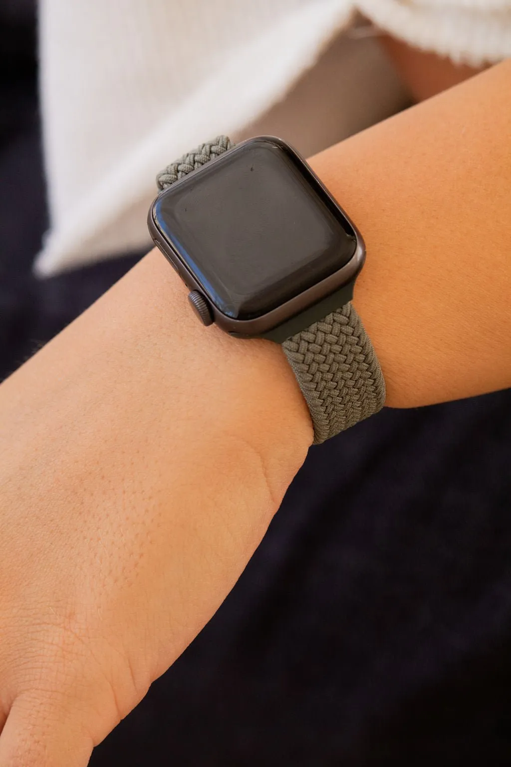 Hunter Thin Weaved Adjustable Elastic Watch Band Andi