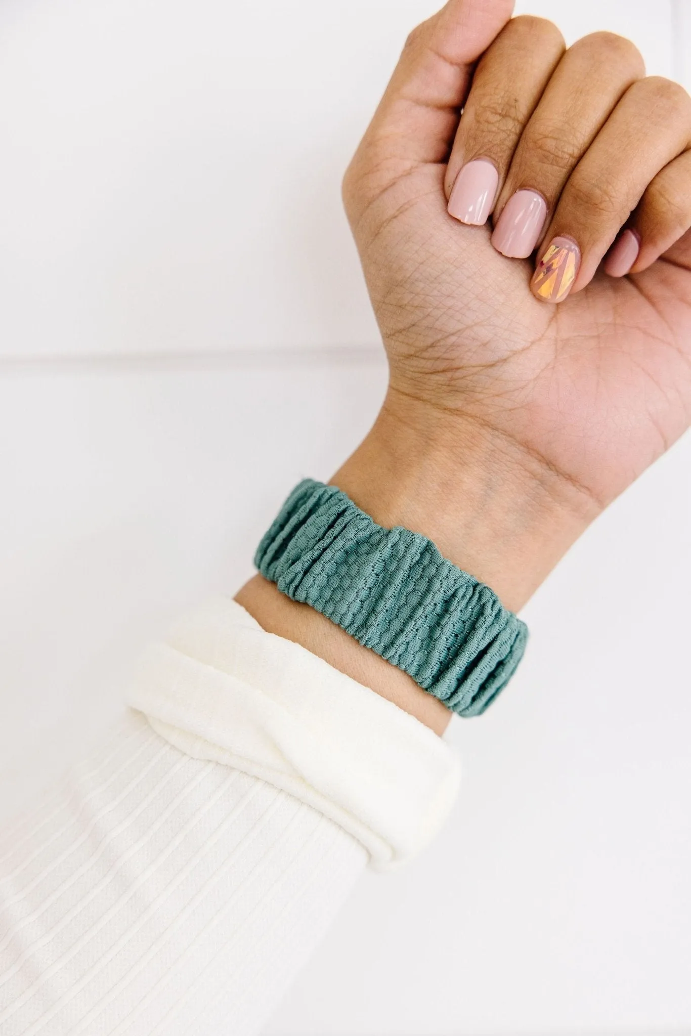 Jade Hexagon Athletic Scrunchie Band Compatible with Apple Watch Andi