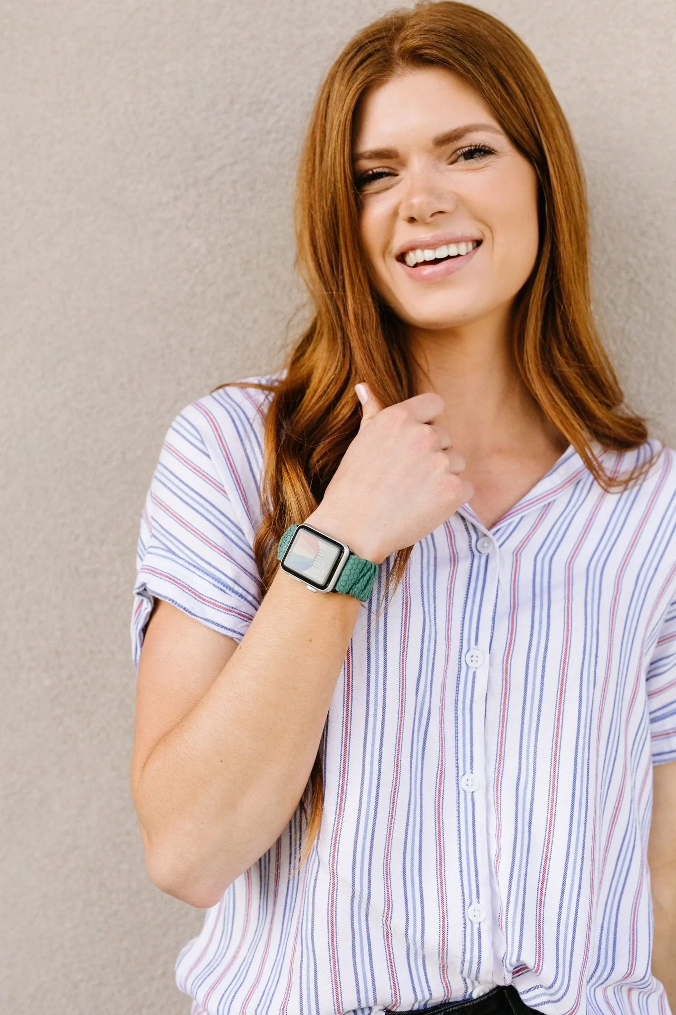 Jade Hexagon Athletic Scrunchie Band Compatible with Apple Watch Andi