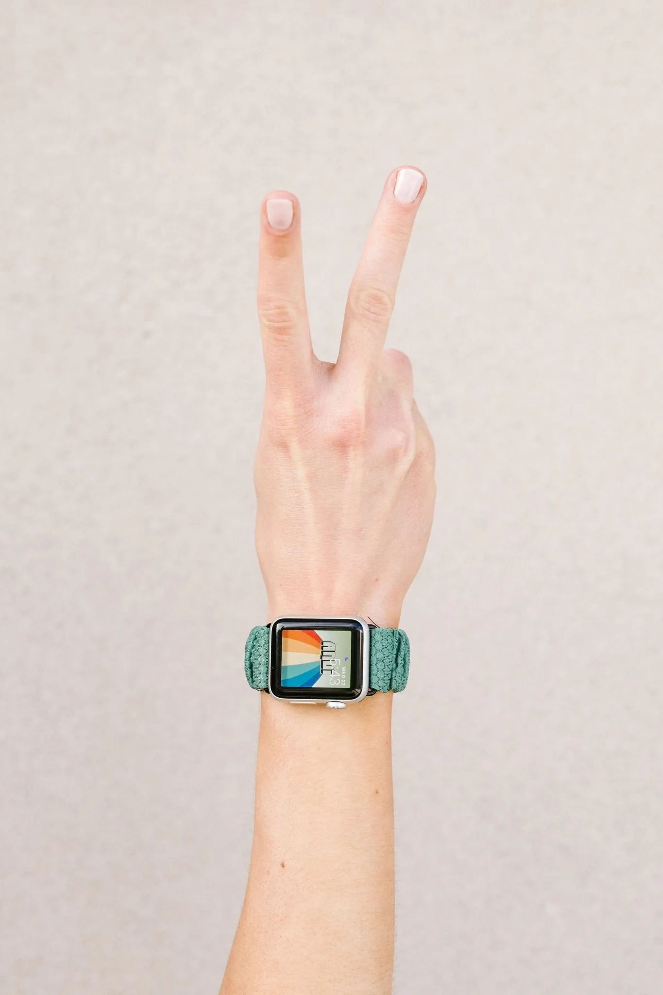 Jade Hexagon Athletic Scrunchie Band Compatible with Apple Watch Andi