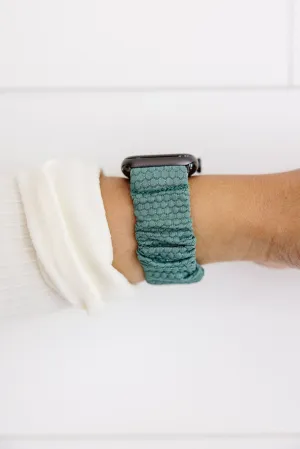 Jade Hexagon Athletic Scrunchie Band Compatible with Apple Watch Andi