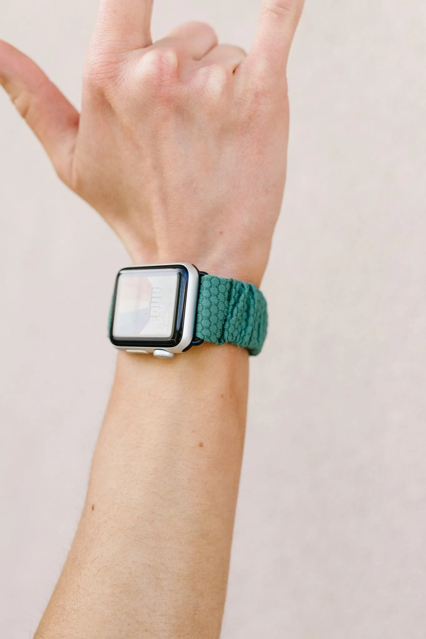 Jade Hexagon Athletic Scrunchie Band Compatible with Apple Watch Andi