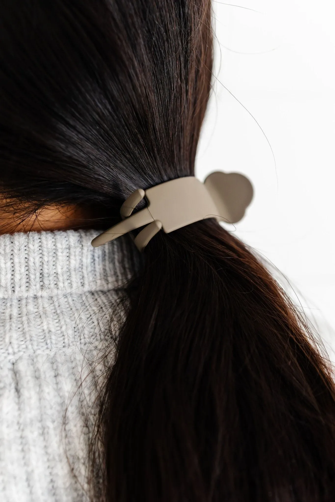 Jumbo Deep Olive Ponytail Claw Clip Andi