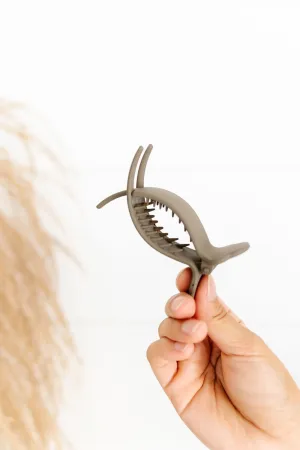 Jumbo Deep Olive Ponytail Claw Clip Andi