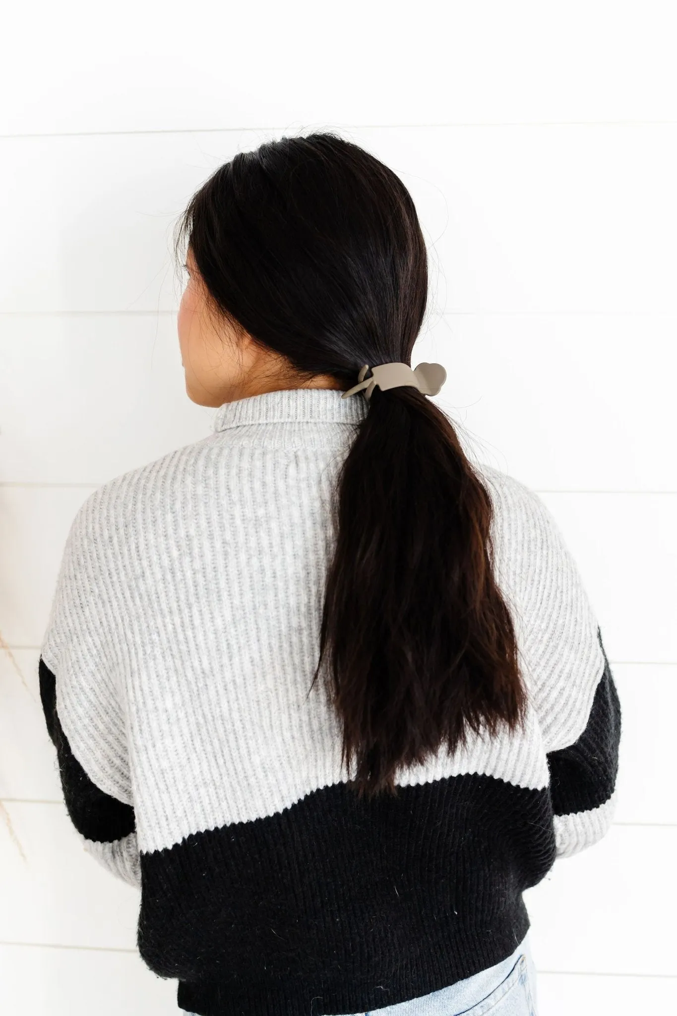 Jumbo Deep Olive Ponytail Claw Clip Andi