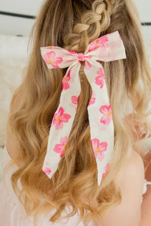 Junie Floral Bow Barrette Andi