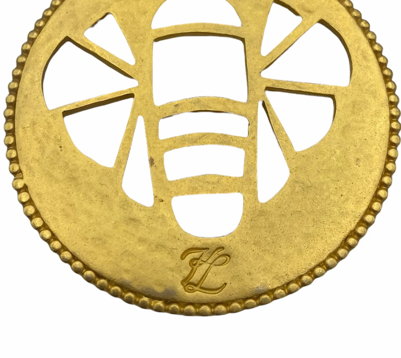 Karl Lagerfeld  Bee Stencil Clip On Earrings