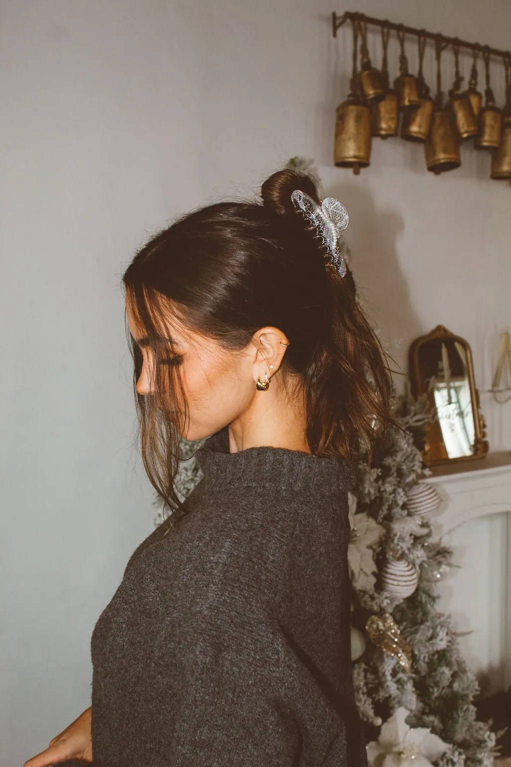 Lace and Pearls Claw Clip Andi