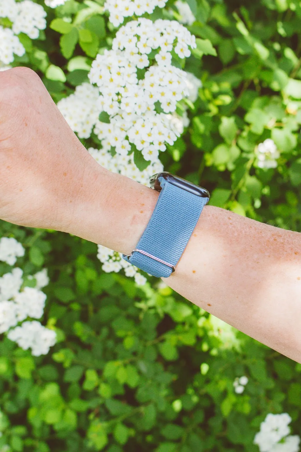Lagoon Blue Adjustable Elastic Watch Band Andi