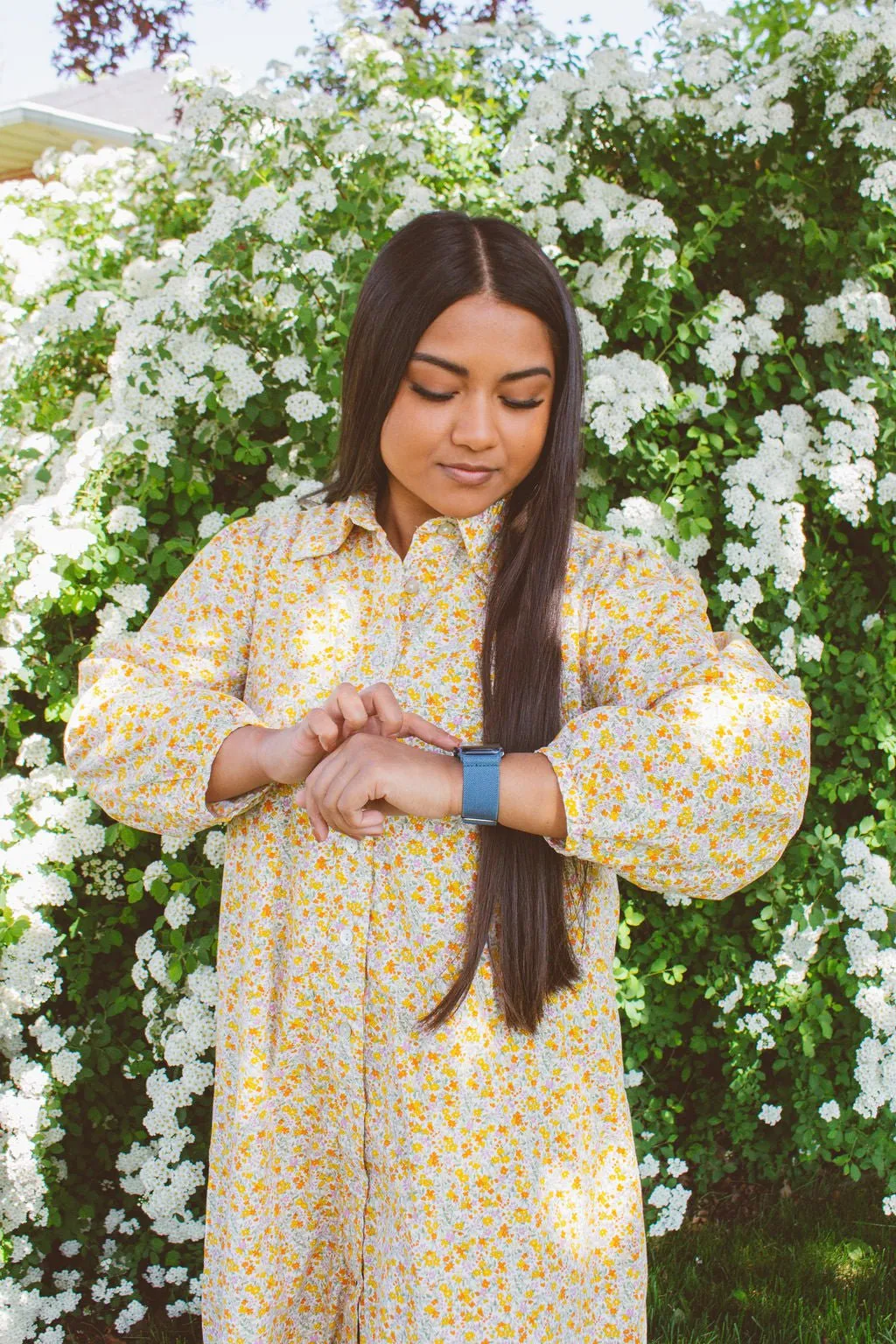 Lagoon Blue Adjustable Elastic Watch Band Andi