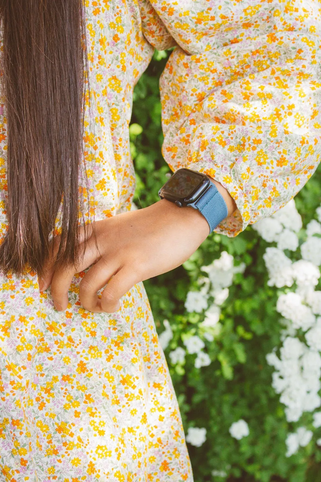 Lagoon Blue Adjustable Elastic Watch Band Andi