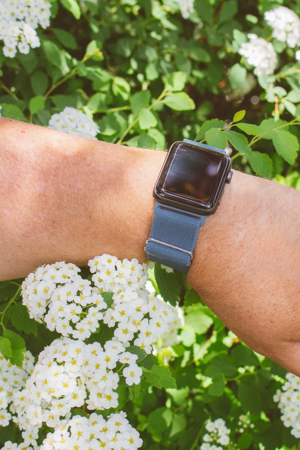 Lagoon Blue Adjustable Elastic Watch Band Andi