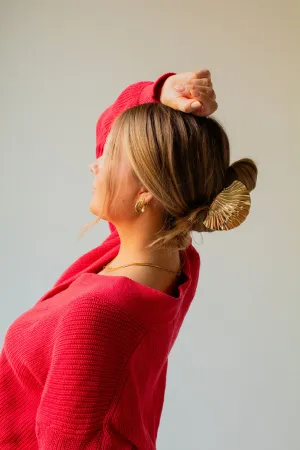 Large Gold Seashell Claw Clip Andi