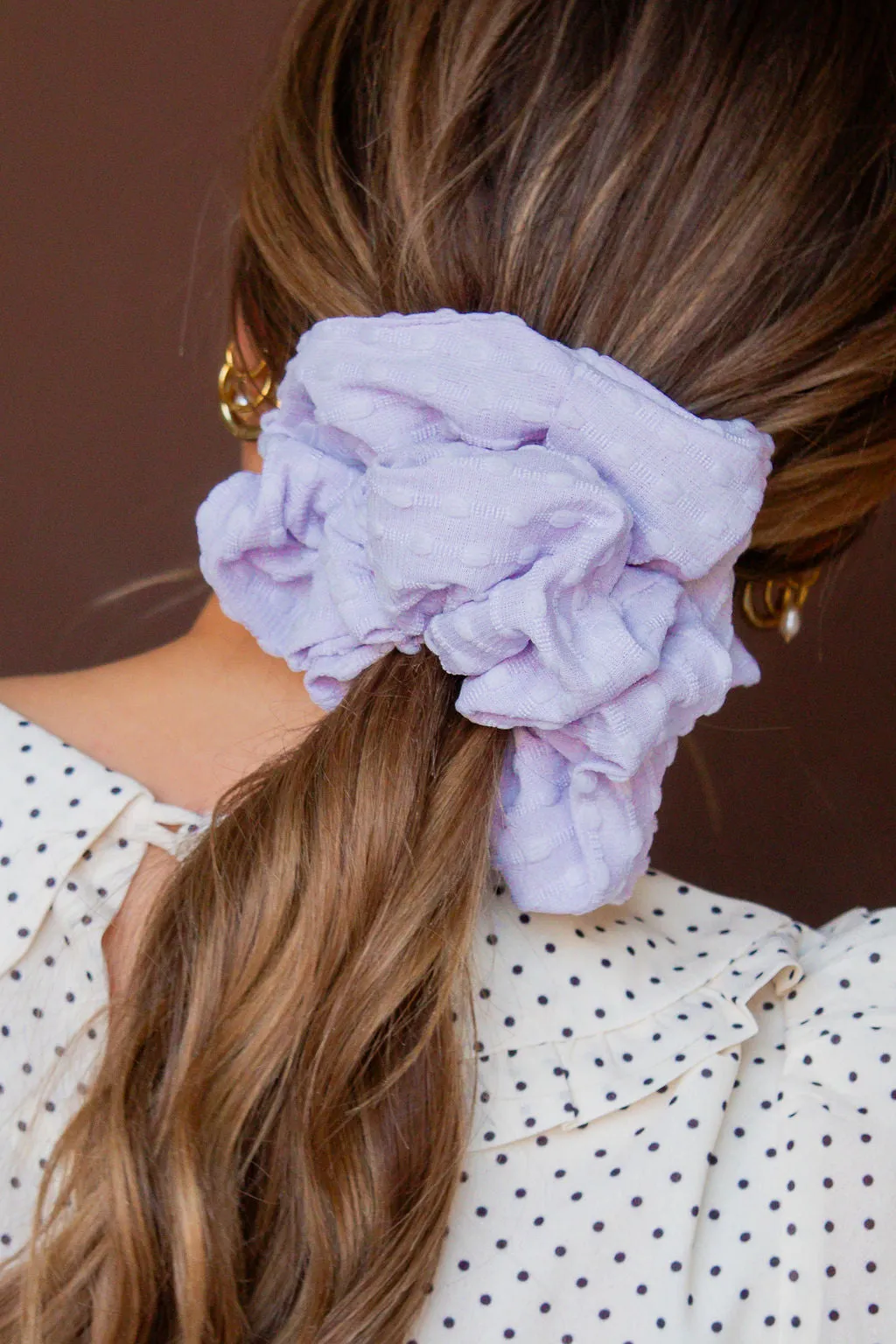 Lavender Jumbo Scrunchie Andi