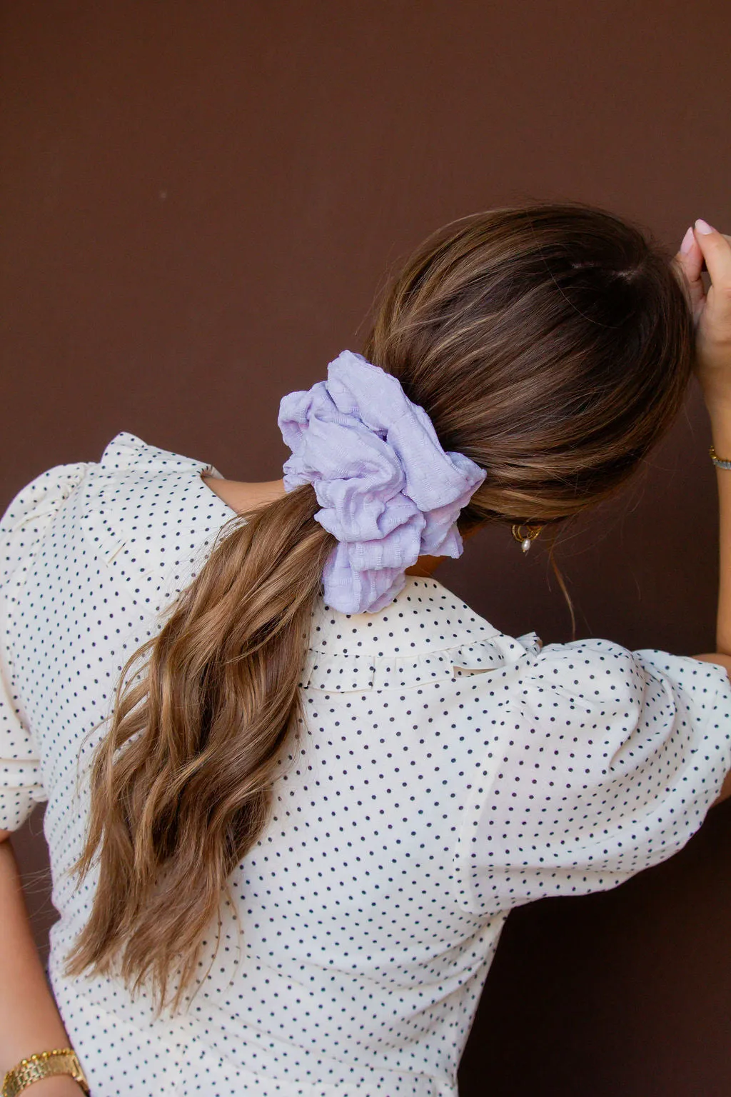 Lavender Jumbo Scrunchie Andi