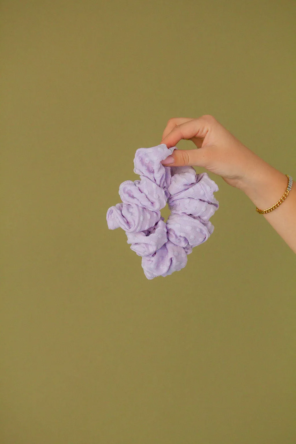 Lavender Jumbo Scrunchie Andi