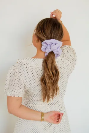 Lavender Jumbo Scrunchie Andi