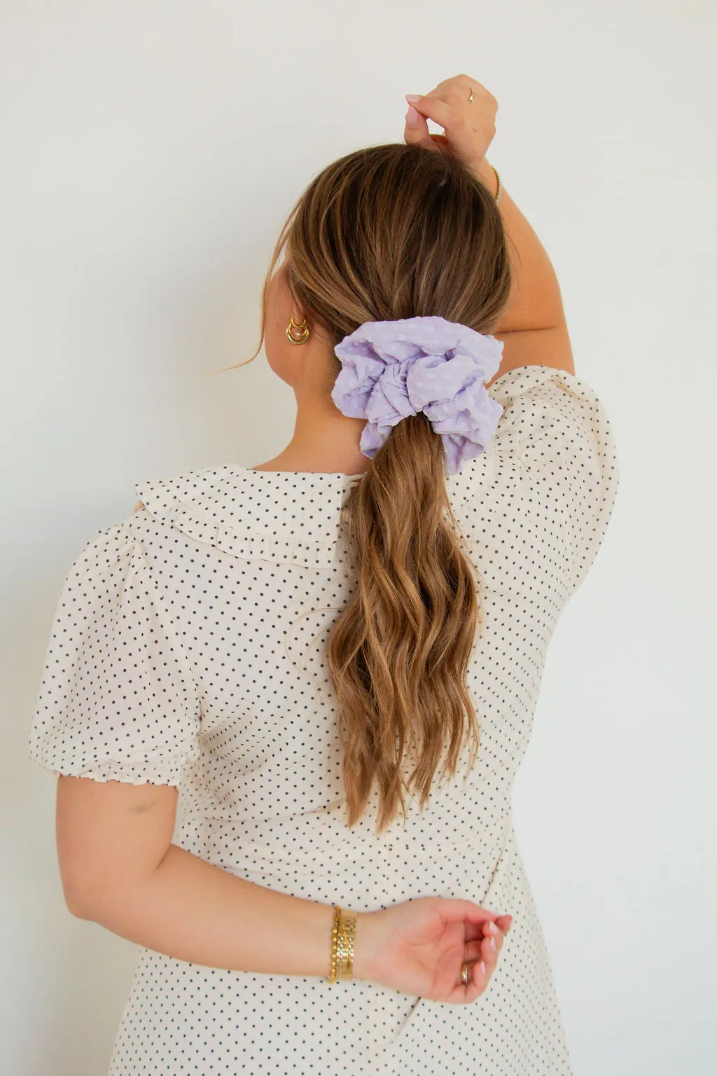 Lavender Jumbo Scrunchie Andi