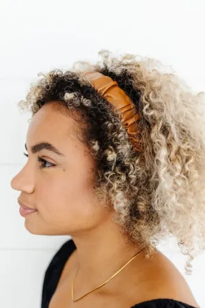 Leather Scrunchie Hard Headband Andi