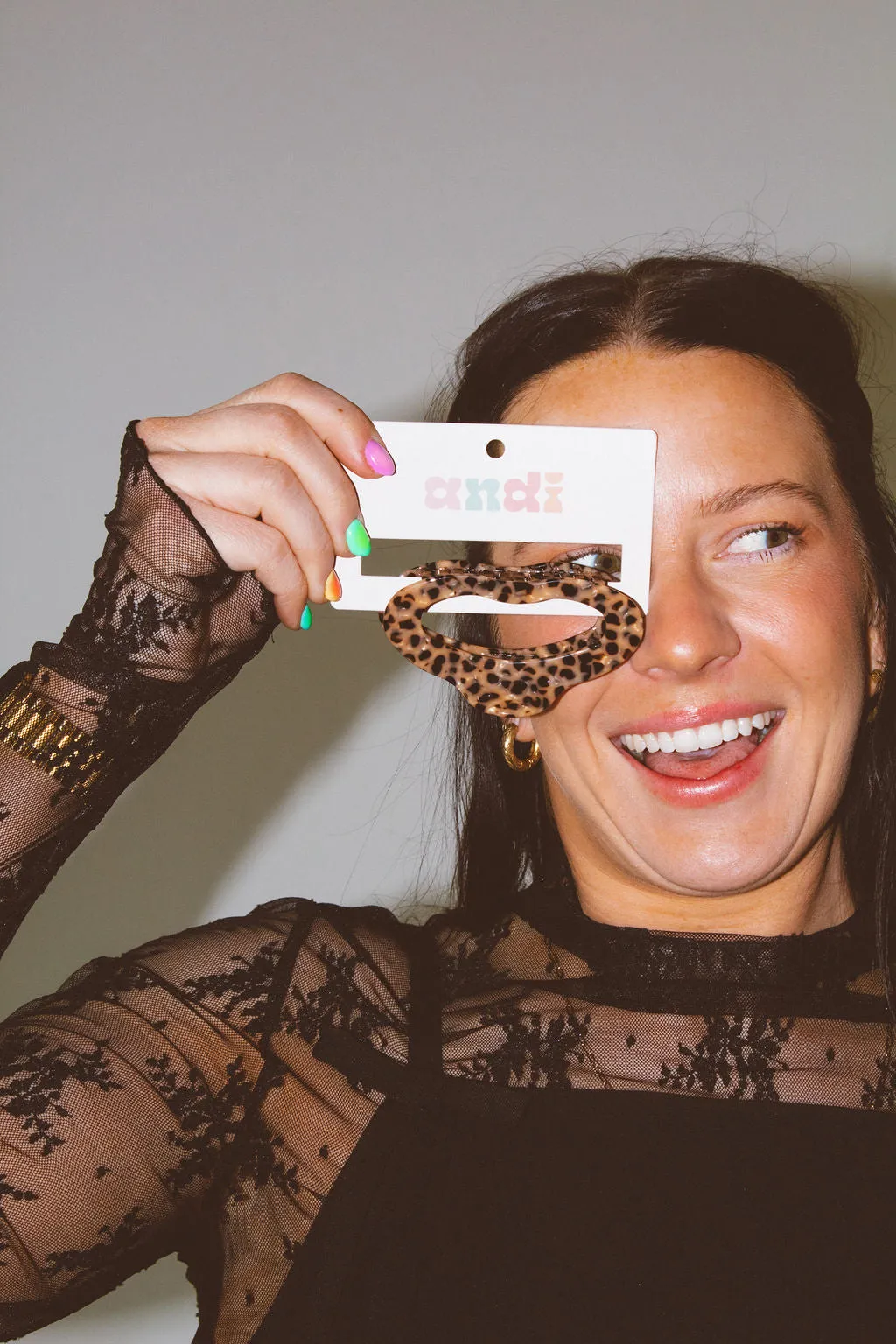 Leopard Spots Claw Clip Andi