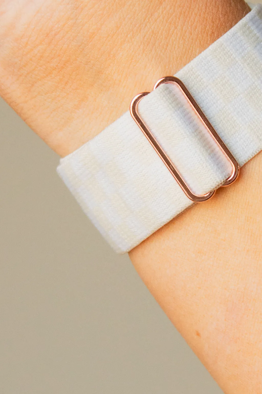 Light Cream Checkerboard Adjustable Elastic Andi