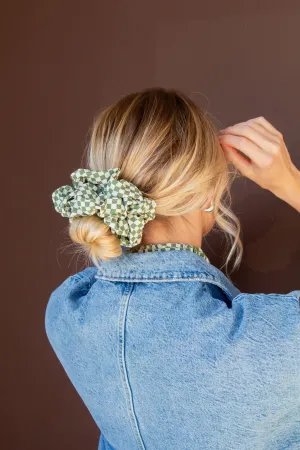 Lindsey Checked Jumbo Scrunchie Andi