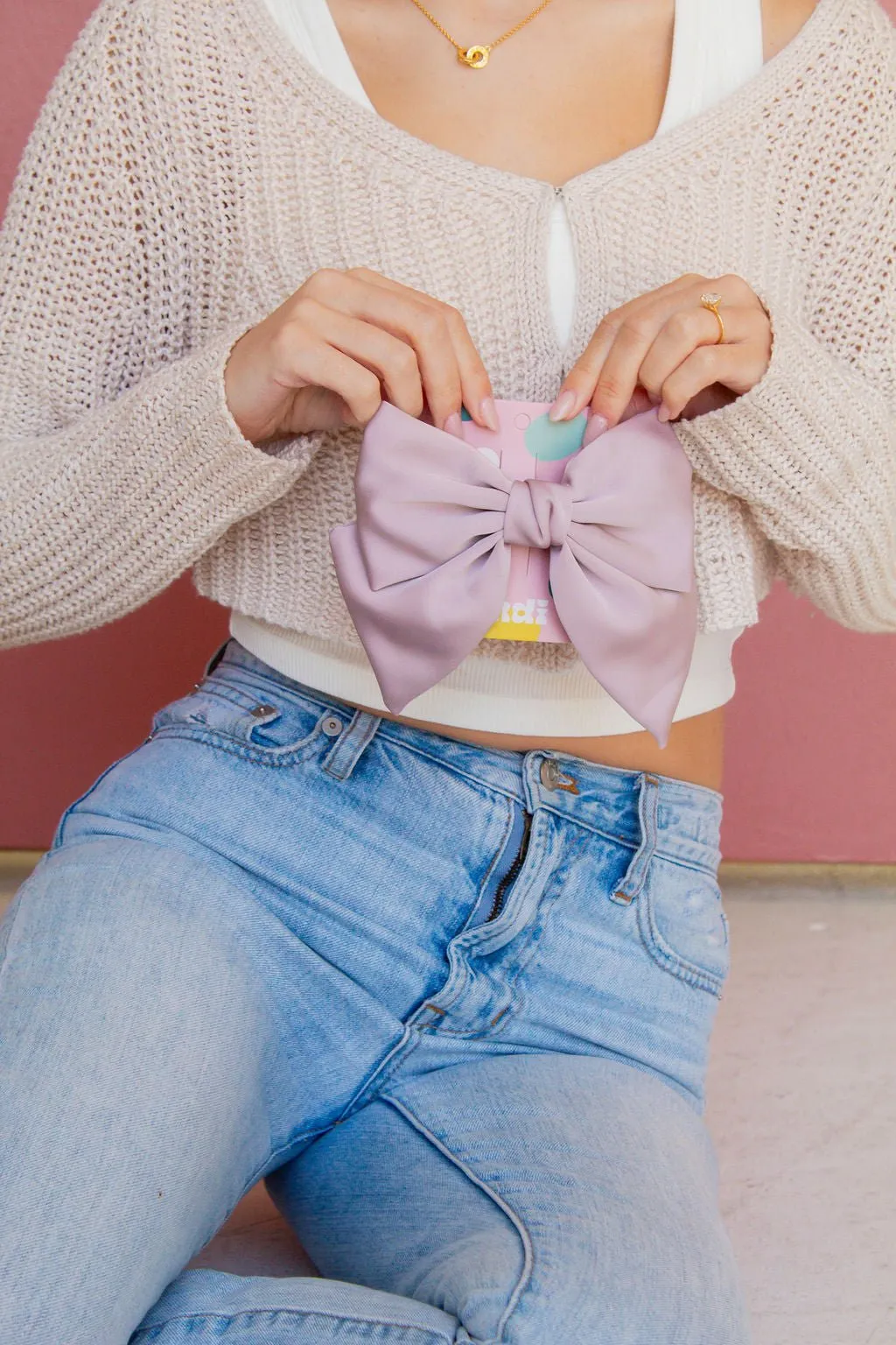 Mabel Satin Bow Clip Andi