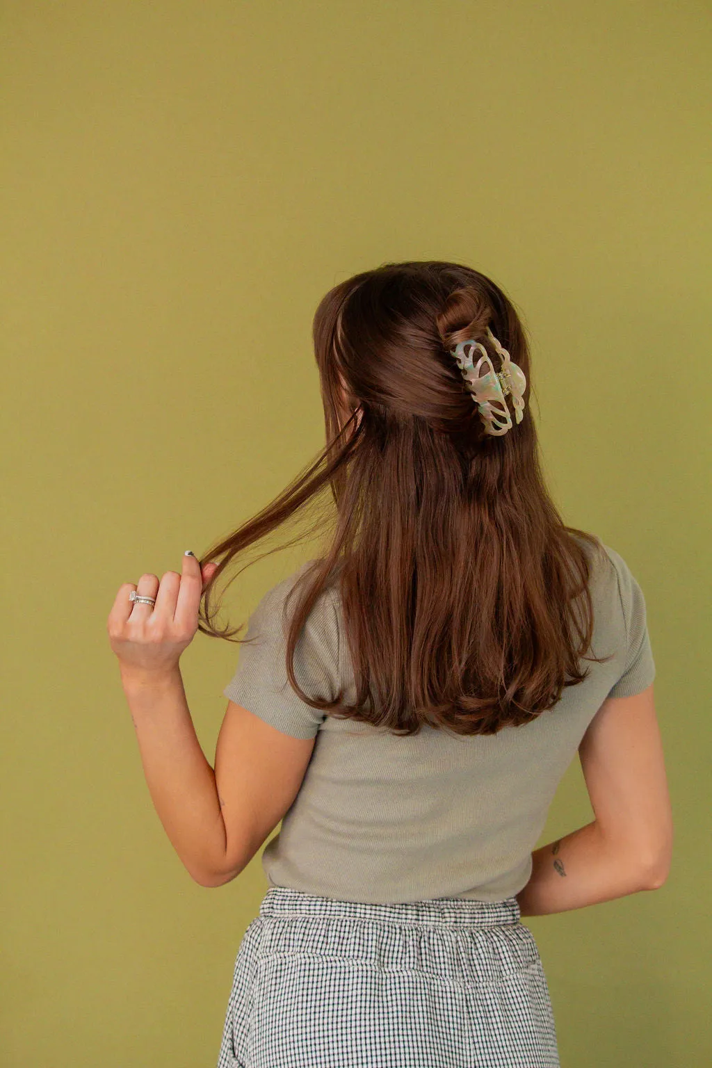 Marbled Crown Claw Clip Andi