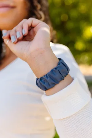 Marine Blue Athletic Scrunchie Band Compatible with Apple Watch Andi