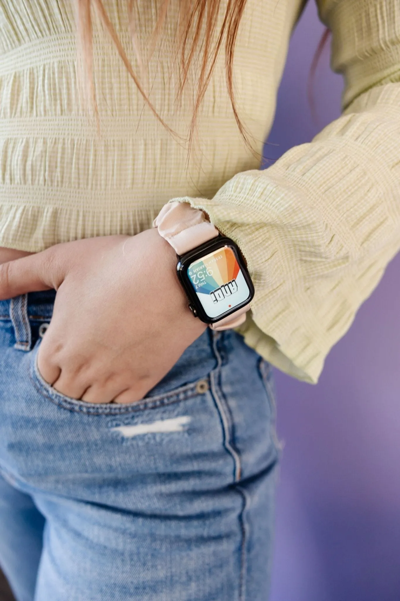 Micah Luxe Scrunchie Band Compatible with Apple Watch Andi