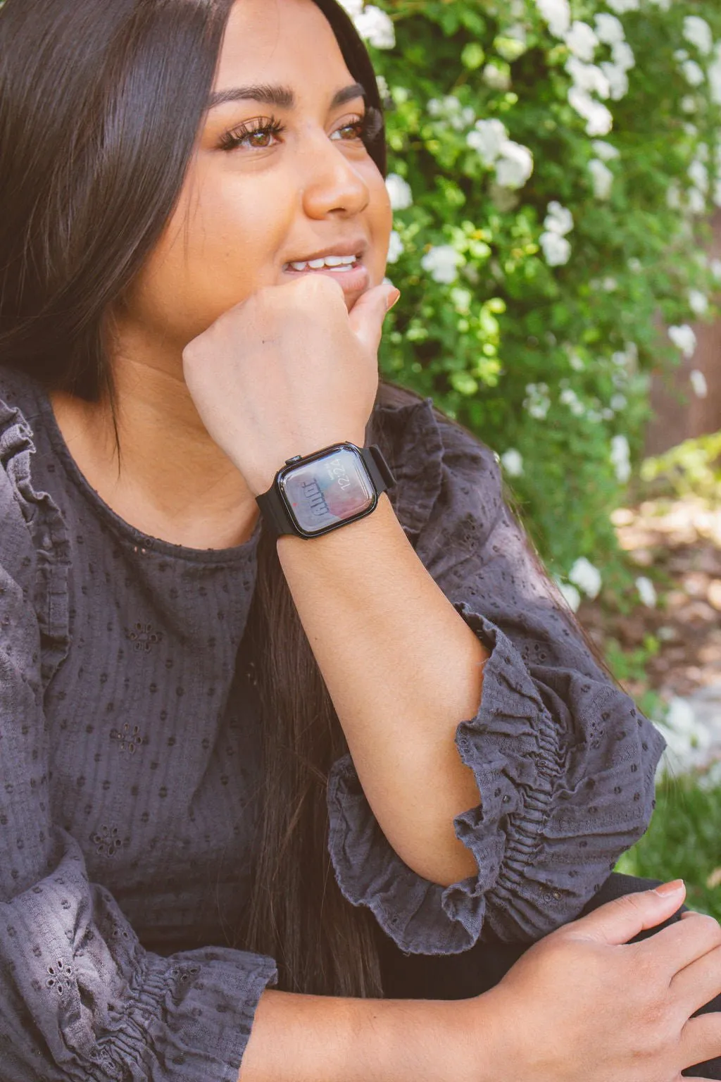 Midnight Black Magnetic Loop Watch Band Andi