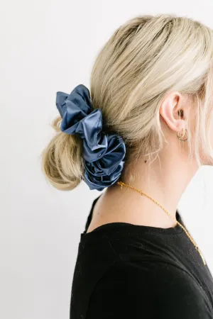Midnight Moon Satin Jumbo Scrunchie Andi